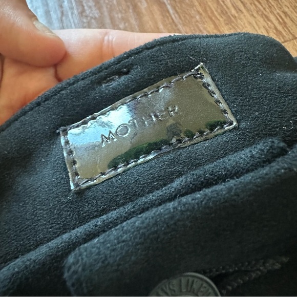 MOTHER Faux Suede High Waisted Looker in Tricks of the Trade - Picture 4 of 10